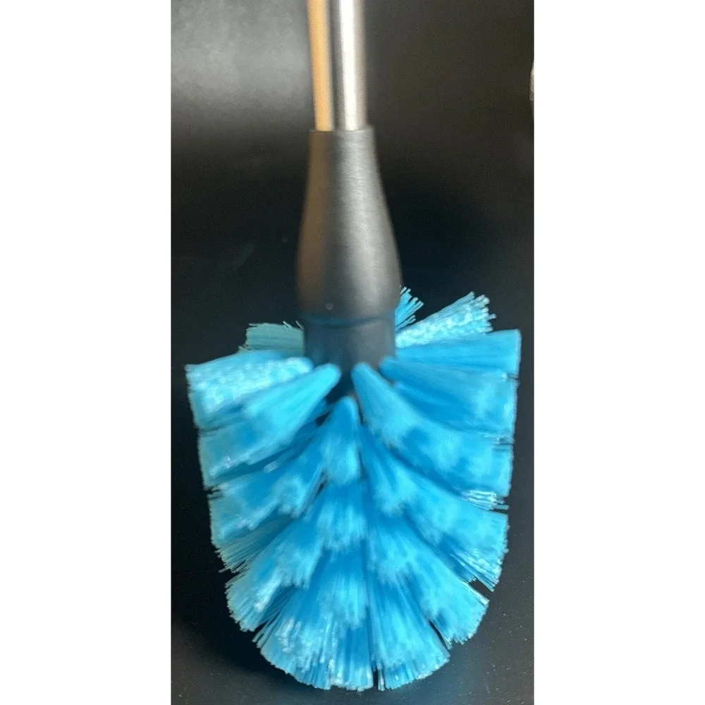 3-in-1 Water Bottle Cleaning Brush Set Stainless Steel Straw Cleaner Blue